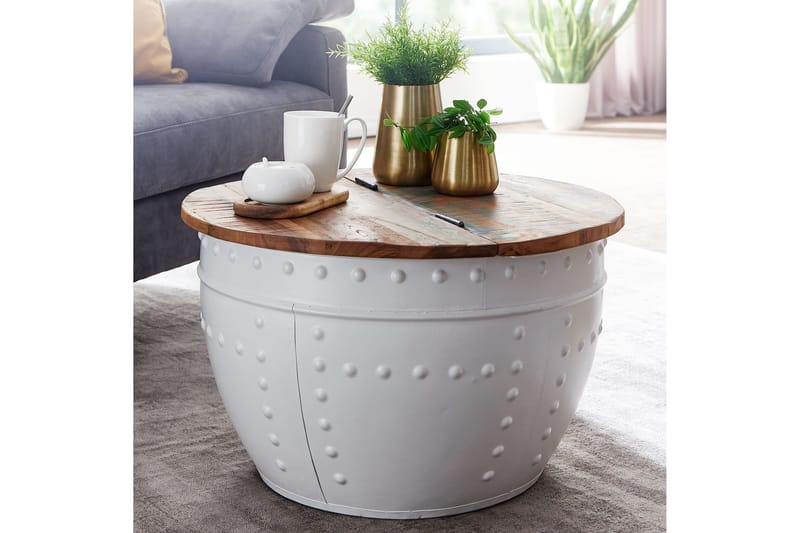 Willowdale Soffbord 60 cm Runt - Brun/Vit - Möbler - Bord & matgrupper - Soffbord