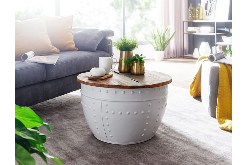 Willowdale Soffbord 60 cm Runt - Brun/Vit - Möbler - Bord & matgrupper - Soffbord