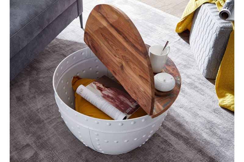 Willowdale Soffbord 60 cm Runt - Brun/Vit - Möbler - Bord & matgrupper - Soffbord