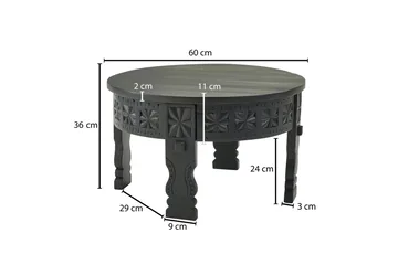 Willowdale Soffbord 60 cm Runt - Svart - Möbler - Bord & matgrupper - Soffbord