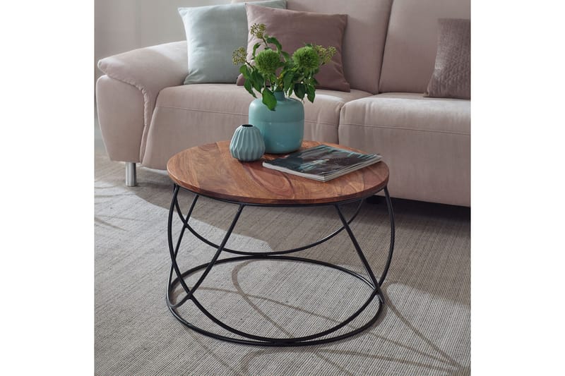 Willowdale Soffbord 60 cm Runt - Trä/Valnötsbrun/Svart - Möbler - Bord & matgrupper - Soffbord