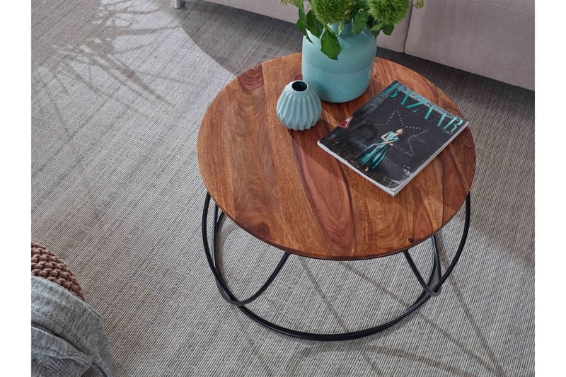 Willowdale Soffbord 60 cm Runt - Trä/Valnötsbrun/Svart - Möbler - Bord & matgrupper - Soffbord