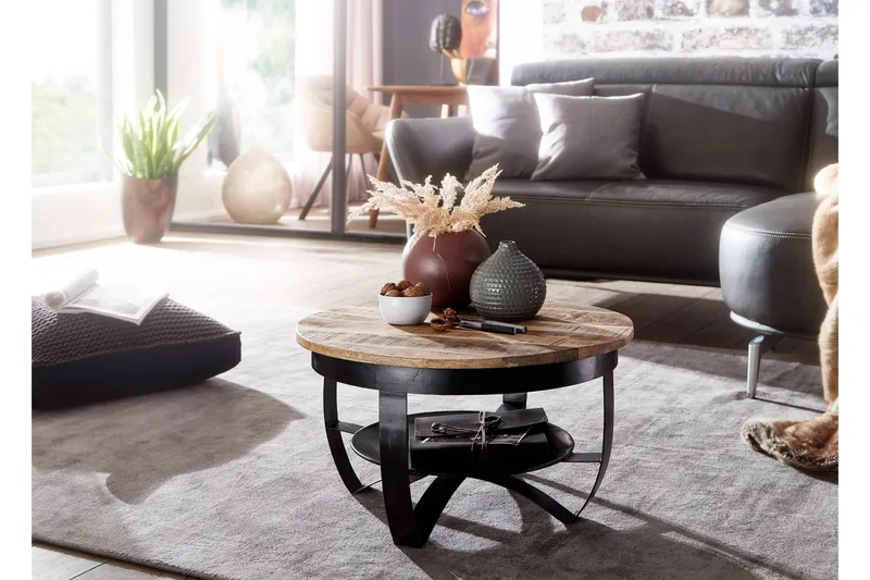 Willowdale Soffbord 60x34 cm med Förvaring Runt - Brun/Svart - Möbler - Bord & matgrupper - Soffbord