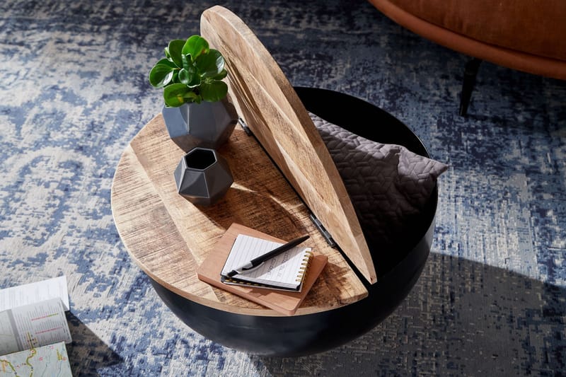 Willowdale Soffbord 60x34 cm Runt - Brun/Svart - Möbler - Bord & matgrupper - Soffbord