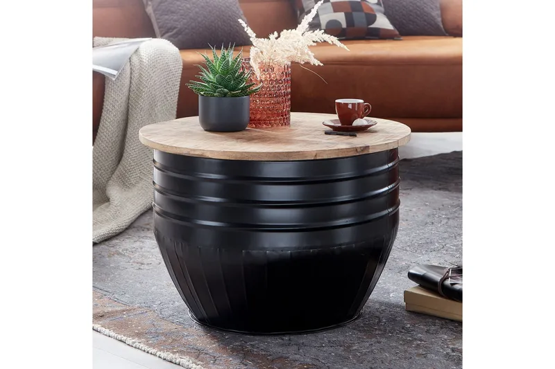 Willowdale Soffbord 60x41 cm Runt - Brun/Svart - Möbler - Bord & matgrupper - Soffbord