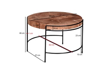 Willowdale Soffbord 62x40 cm Runt - Brun/Svart - Möbler - Bord & matgrupper - Soffbord
