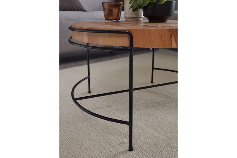 Willowdale Soffbord 62x40 cm Runt - Brun/Svart - Möbler - Bord & matgrupper - Soffbord