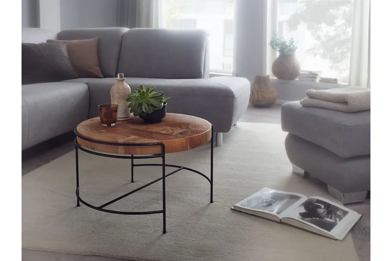 Willowdale Soffbord 62x40 cm Runt - Brun/Svart - Möbler - Bord & matgrupper - Soffbord