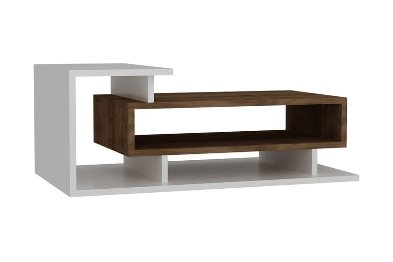 Winvar Soffbord 90 cm - Vit/Valnötsbrun - Möbler - Bord & matgrupper - Soffbord