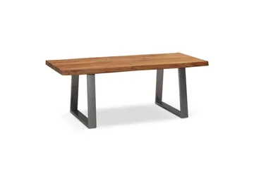 Soffbord Wohnling 120 cm massivt trä träd kant rektangulärt lantligt hus Silver, Raka Löpare - Silver, Raka löpare - Möbler - Bord & matgrupper - Soffbord