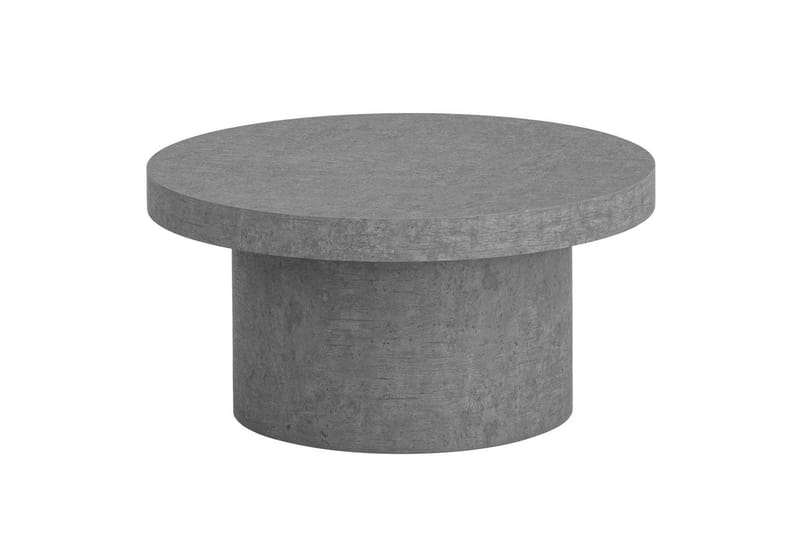 Soffbord Wohnling 60 cm vardagsrumsbord soffbord runt litet soffbord modern Grå - Grå - Möbler - Bord & matgrupper - Soffbord