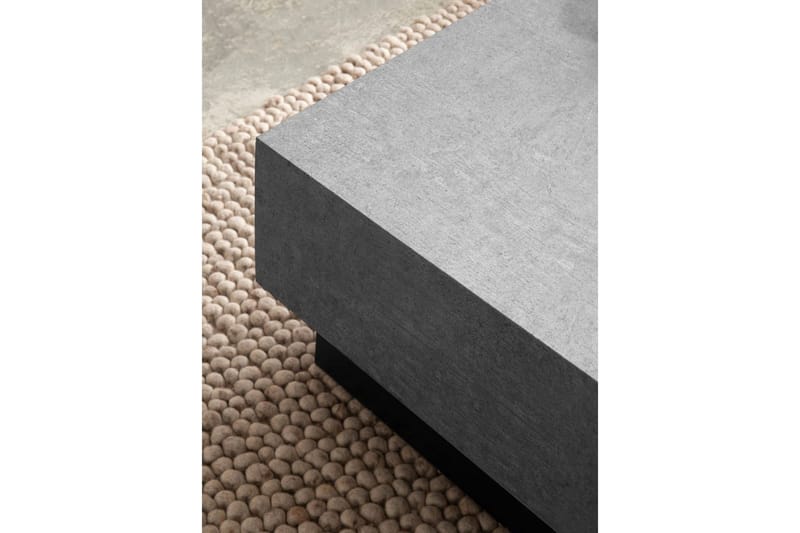 Soffbord Wohnling Betong-look fyrkantig 65 cm med förvaringsutrymme modern look - Möbler - Bord & matgrupper - Soffbord