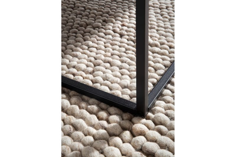 Soffbord Wohnling fyrkant 60 cm stenoptikstil, klassisk metallram, modern look Grå - Grå - Möbler - Bord & matgrupper - Soffbord