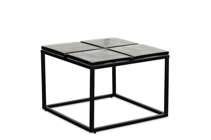 Soffbord Wohnling Fyrkantig Glas 58 cm Klassisk Metallram Modern - Möbler - Bord & matgrupper - Soffbord