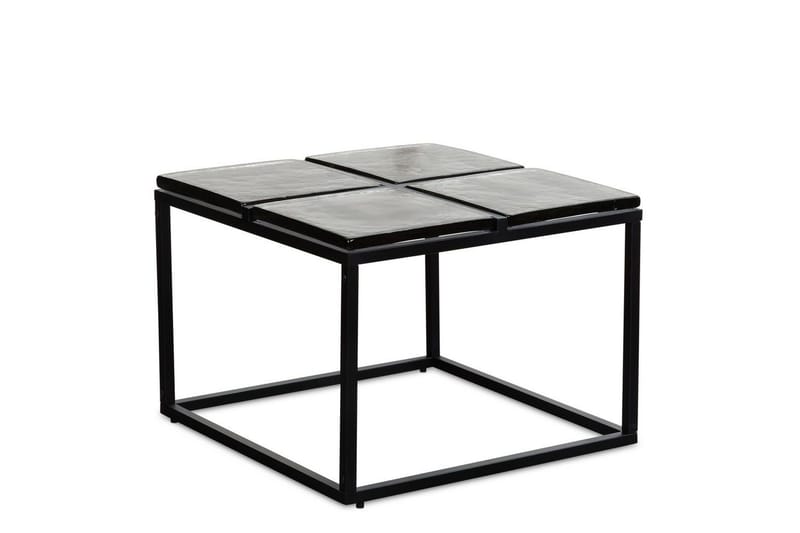 Soffbord Wohnling Fyrkantig Glas 58 cm Klassisk Metallram Modern, undefined