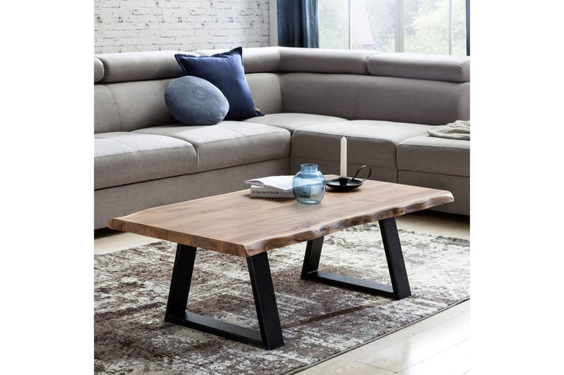 Soffbord Wohnling Gaya massiv akacia trädkantlook lantlig stil - Möbler - Bord & matgrupper - Soffbord