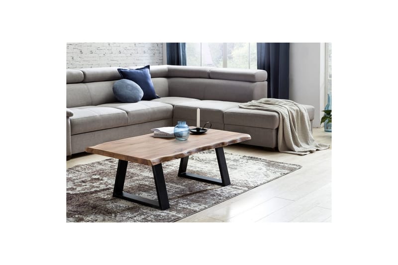 Soffbord Wohnling Gaya massiv akacia trädkantlook lantlig stil - Möbler - Bord & matgrupper - Soffbord