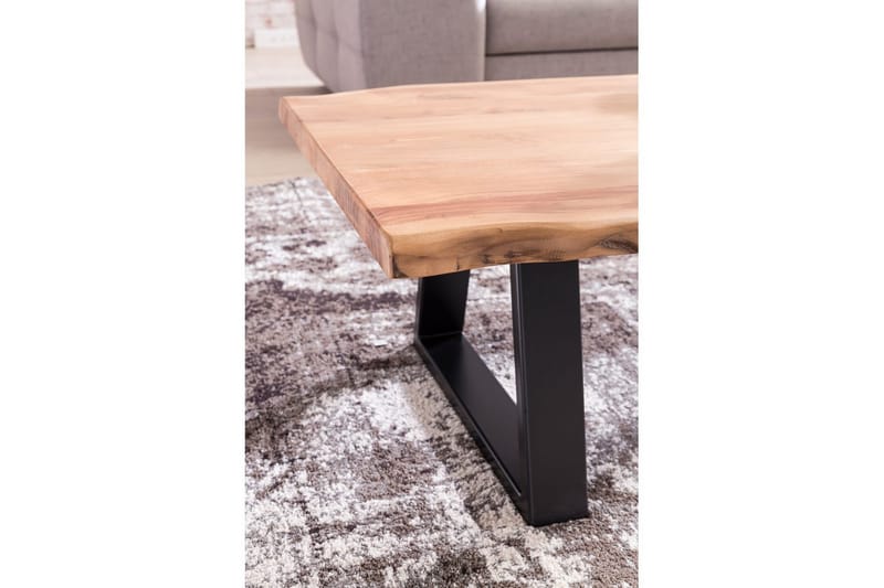 Soffbord Wohnling Gaya massiv akacia trädkantlook lantlig stil - Möbler - Bord & matgrupper - Soffbord