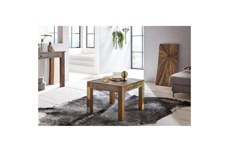 Soffbord Wohnling Kolkutta Återvunnet Massivt Trä Handgjord Lantlig Stil - Möbler - Bord & matgrupper - Soffbord