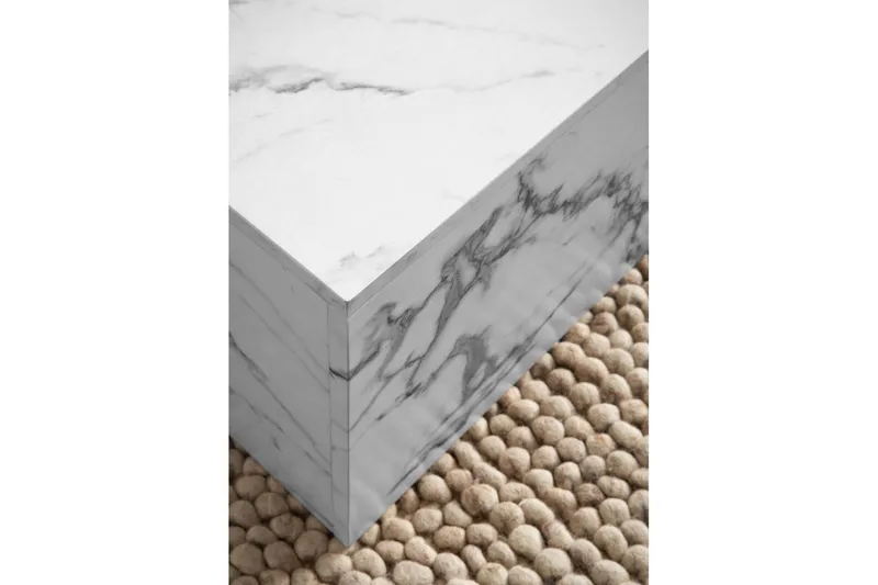 Soffbord Wohnling Marmorblockutseende Rektangulär Modern - Möbler - Bord & matgrupper - Soffbord
