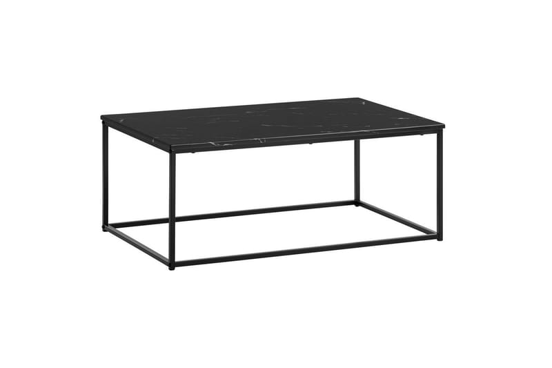 Soffbord Wohnling marmorutseende, rektangulär elegant, modern stil Svart, marmor svart - Svart, marmor svart - Möbler - Bord & matgrupper - Soffbord