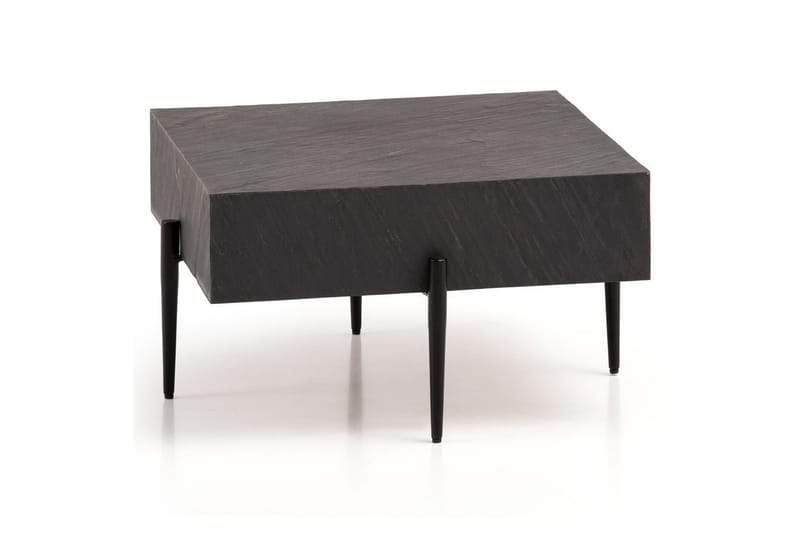 Soffbord Wohnling Massivt fyrkantigt trä i modern stenlook, modern, undefined