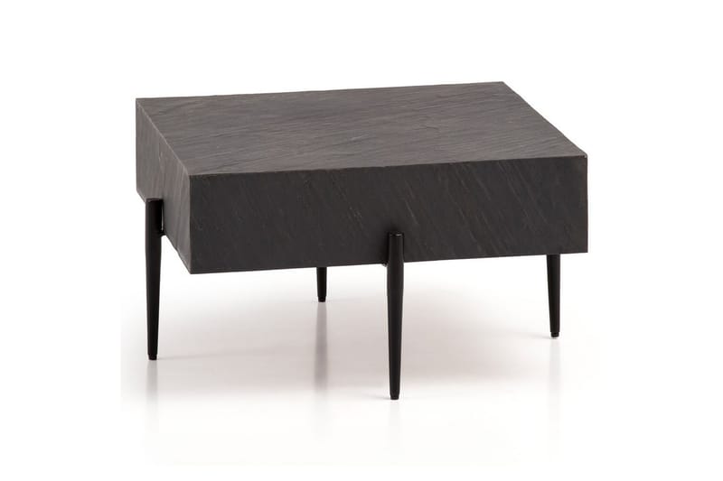 Soffbord Wohnling Massivt fyrkantigt trä i modern stenlook, modern - Möbler - Bord & matgrupper - Soffbord