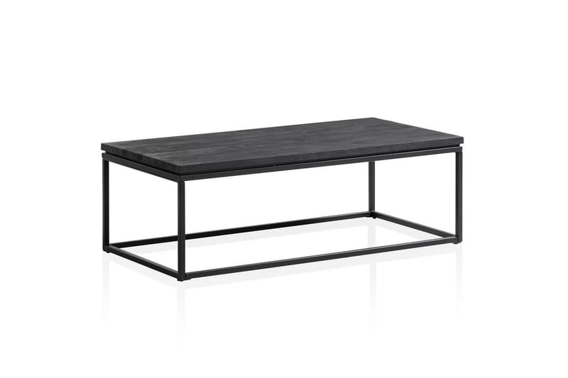Soffbord Wohnling massivt trä, metallklassisk ram, modern stil 120x60x40 cm - 120x60x40 cm - Möbler - Bord & matgrupper - Soffbord