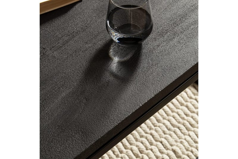 Soffbord Wohnling massivt trä, metallklassisk ram, modern stil 120x60x40 cm - 120x60x40 cm - Möbler - Bord & matgrupper - Soffbord