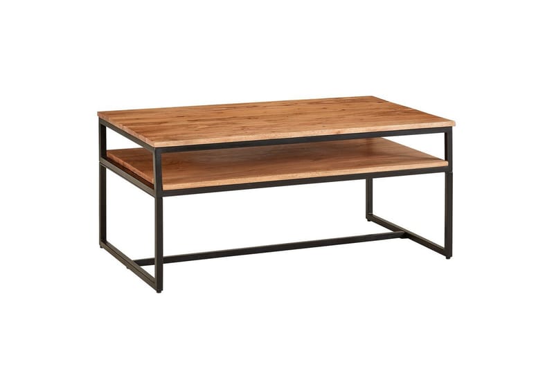 Soffbord Wohnling Massivt trä 100 cm rektangulär med bricka modern - Möbler - Bord & matgrupper - Soffbord