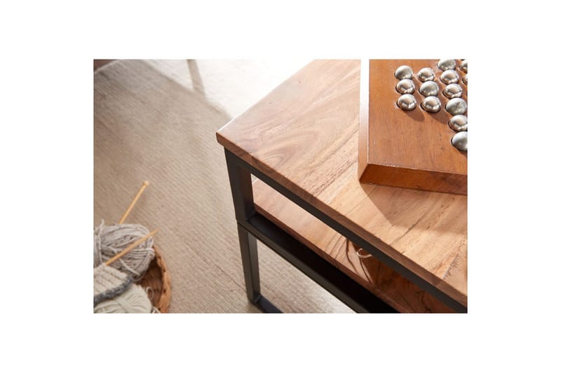 Soffbord Wohnling Massivt trä 100 cm rektangulär med bricka modern - Möbler - Bord & matgrupper - Soffbord