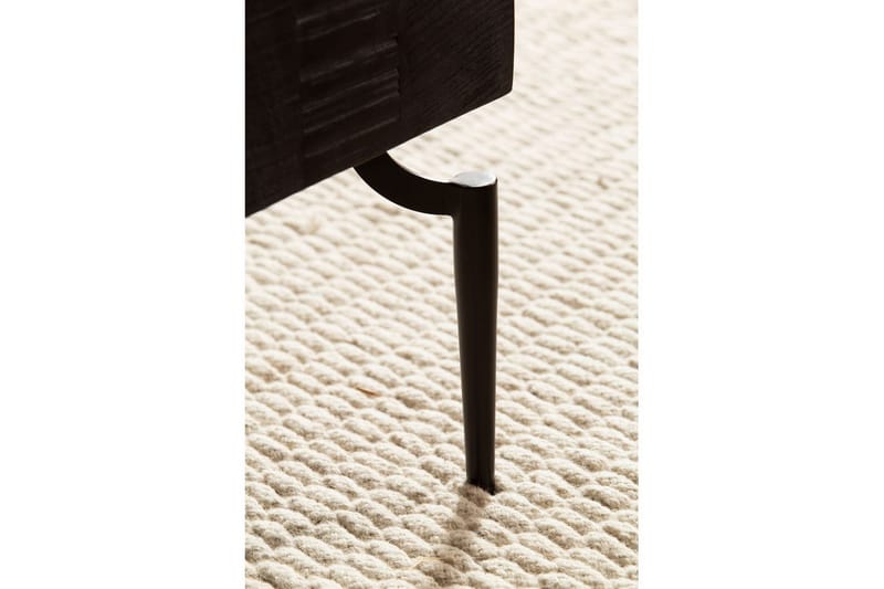 Soffbord Wohnling massivt trä 60 cm kub, fyrkantig, modern stil Svart - Svart - Möbler - Bord & matgrupper - Soffbord