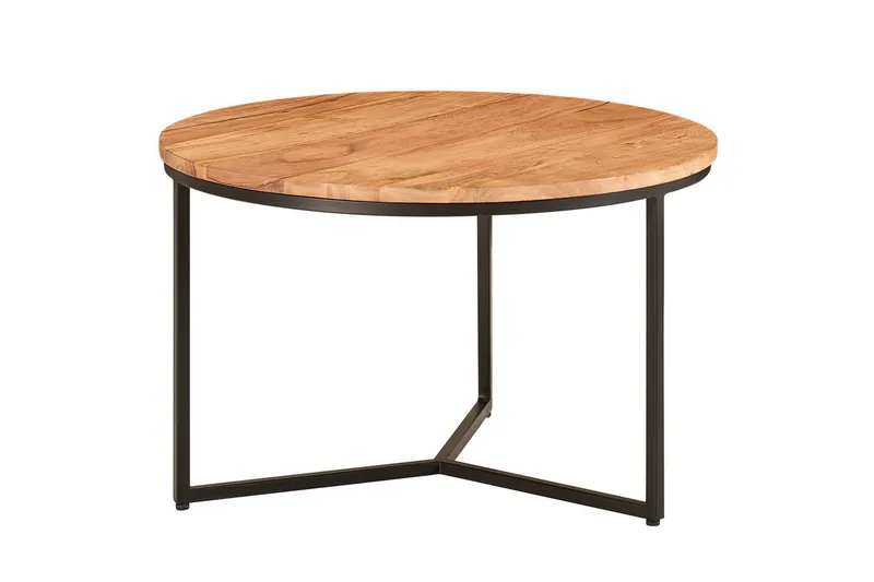 Soffbord Wohnling Massivt trä 60 cm Rund Modern, undefined