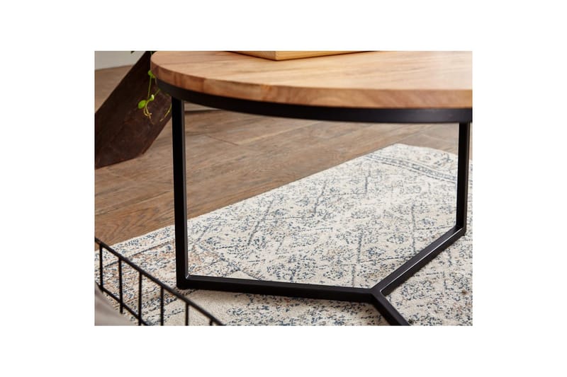 Soffbord Wohnling Massivt trä 60 cm Rund Modern - Möbler - Bord & matgrupper - Soffbord