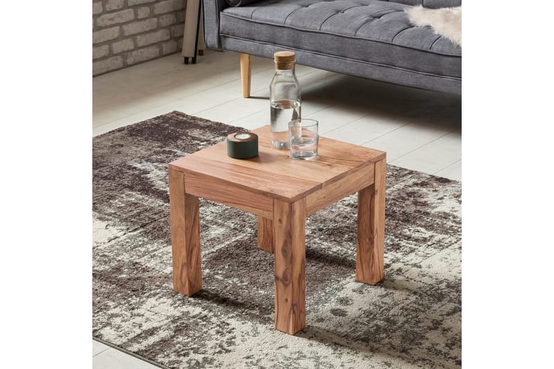 Soffbord Wohnling Massivt trä Lantstil Klassisk Handgjord 45x45 cm, Akacia - 45x45 cm, Akacia - Möbler - Bord & matgrupper - Soffbord