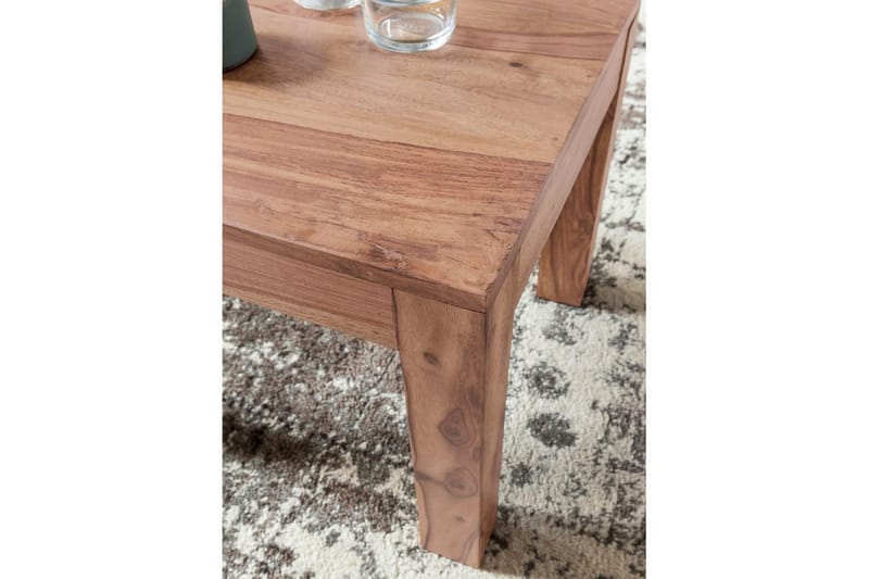Soffbord Wohnling Massivt trä Lantstil Klassisk Handgjord 45x45 cm, Akacia - 45x45 cm, Akacia - Möbler - Bord & matgrupper - Soffbord