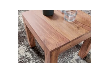 Soffbord Wohnling Massivt trä Lantstil Klassisk Handgjord 45x45 cm, Akacia - 45x45 cm, Akacia - Möbler - Bord & matgrupper - Soffbord