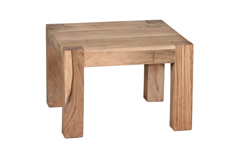 Soffbord Wohnling Massivt trä Lantstil Klassisk Handgjord 60x60 cm, Akacia - 60x60 cm, Akacia - Möbler - Bord & matgrupper - Soffbord