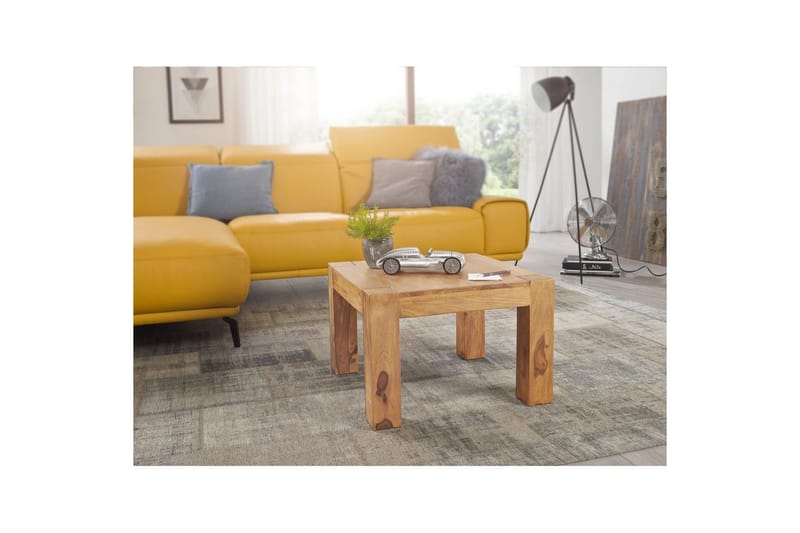 Soffbord Wohnling Massivt trä Lantstil Klassisk Handgjord 60x60 cm, Akacia - 60x60 cm, Akacia - Möbler - Bord & matgrupper - Soffbord