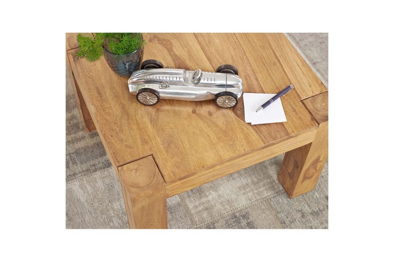Soffbord Wohnling Massivt trä Lantstil Klassisk Handgjord 60x60 cm, Akacia - 60x60 cm, Akacia - Möbler - Bord & matgrupper - Soffbord