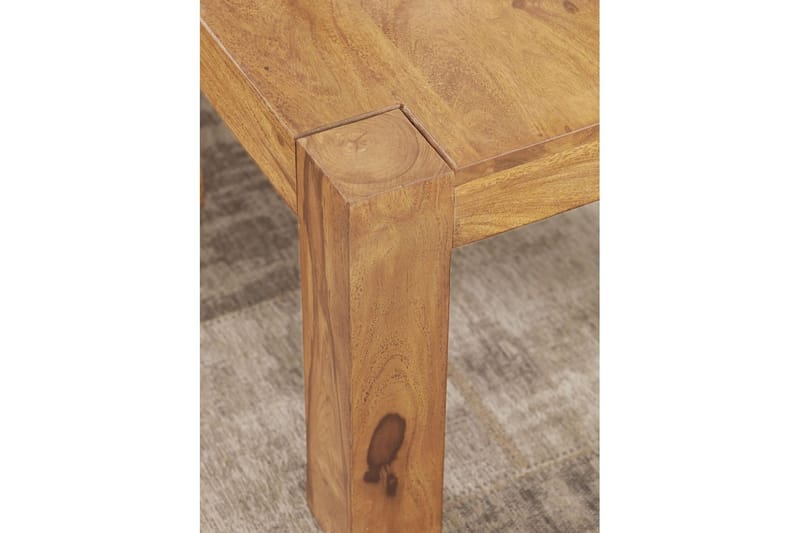 Soffbord Wohnling Massivt trä Lantstil Klassisk Handgjord 60x60 cm, Akacia - 60x60 cm, Akacia - Möbler - Bord & matgrupper - Soffbord