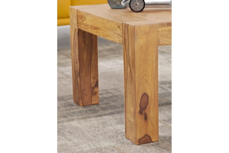 Soffbord Wohnling Massivt trä Lantstil Klassisk Handgjord 60x60 cm, Akacia - 60x60 cm, Akacia - Möbler - Bord & matgrupper - Soffbord