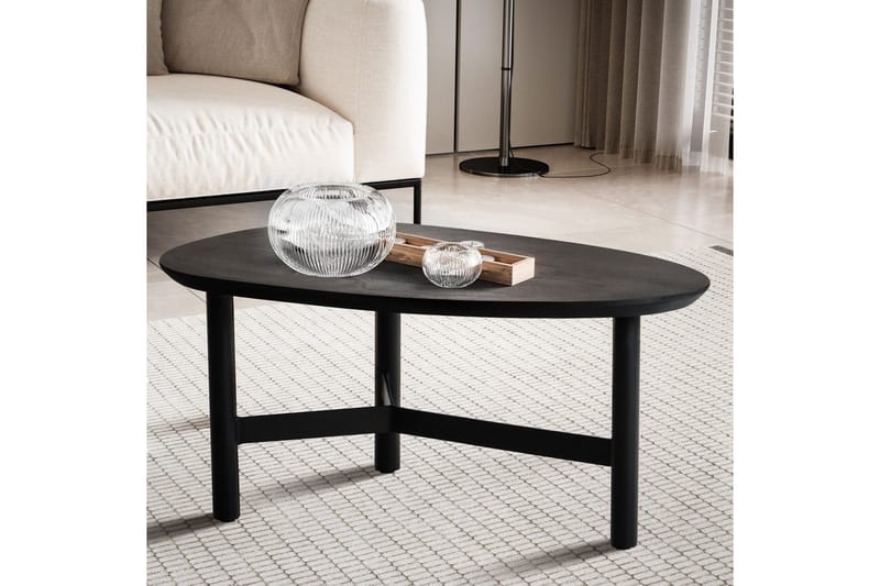 Soffbord Wohnling Massivt trä njurformad 3-bensram modern - Möbler - Bord & matgrupper - Soffbord