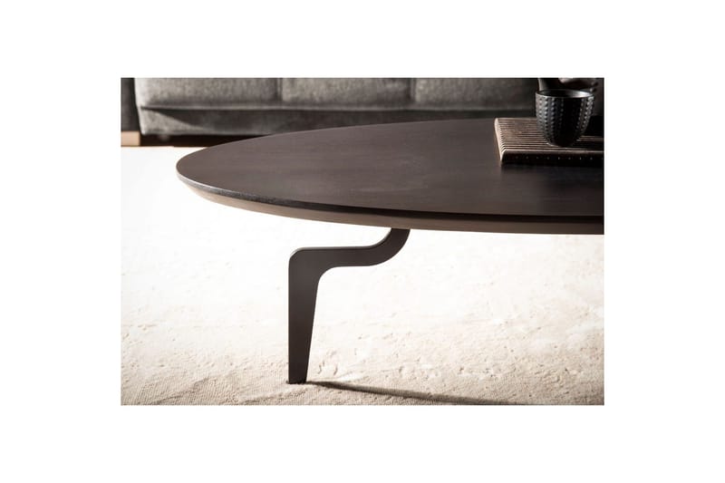 Soffbord Wohnling Massivt trä oval 86 cm modern - Möbler - Bord & matgrupper - Soffbord