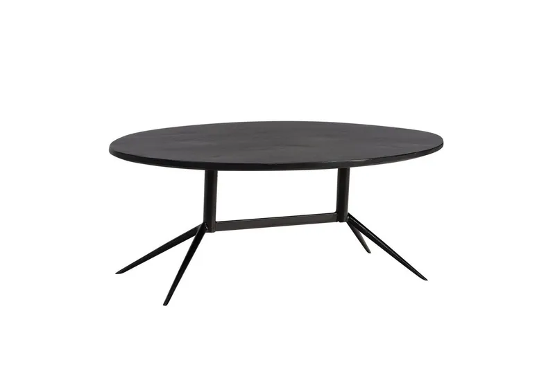 Soffbord Wohnling Massivt trä oval 90 cm modern, undefined