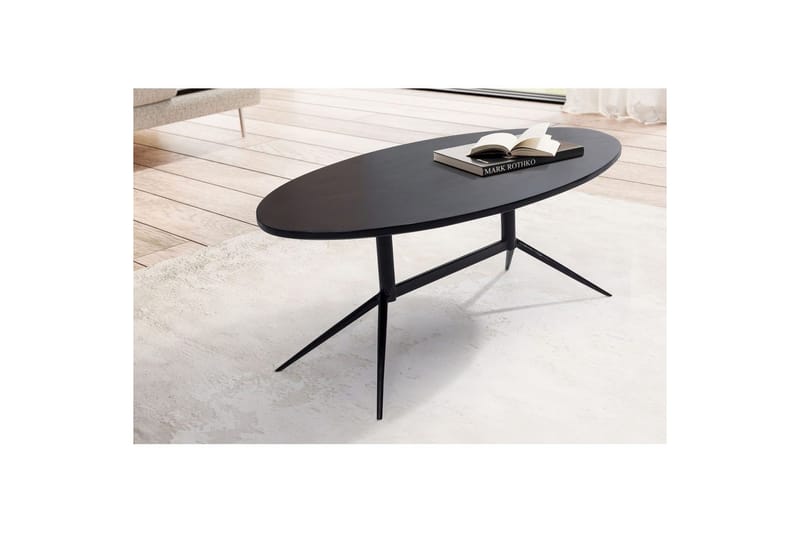 Soffbord Wohnling Massivt trä oval 90 cm modern - Möbler - Bord & matgrupper - Soffbord