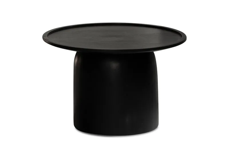 Soffbord Wohnling Massivt trä rund 60 cm cylinderstil bas klassisk modern, undefined