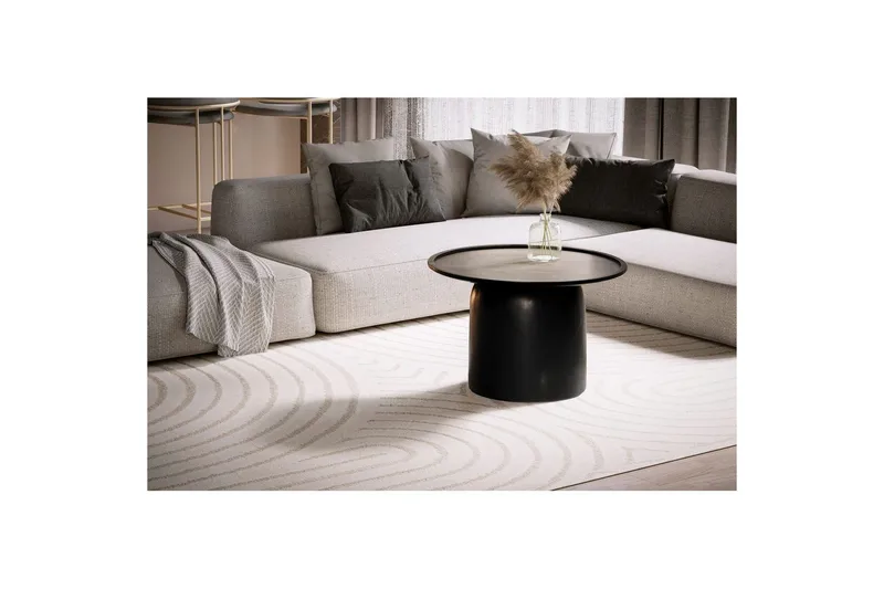 Soffbord Wohnling Massivt trä rund 60 cm cylinderstil bas klassisk modern - Möbler - Bord & matgrupper - Soffbord