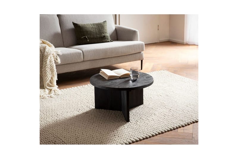 Soffbord Wohnling Massivt trä rund 60 cm klassisk bas lantligt - Möbler - Bord & matgrupper - Soffbord