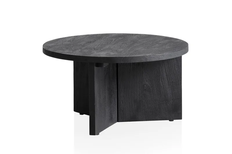 Soffbord Wohnling Massivt trä rund 60 cm klassisk bas lantligt, undefined